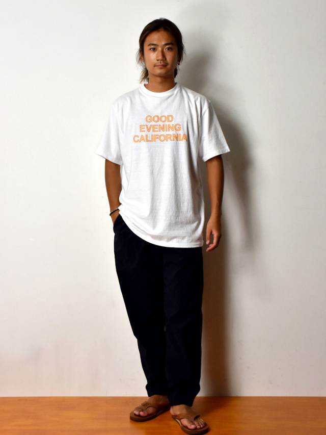 STANDARD CALIFORNIA GOOD EVENING CALIFORNIA T-SHIRT WHITE 「メール便OK」