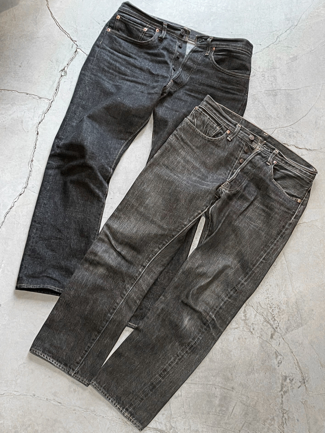 送料無料 通販 アメカジ 札幌 林デザイナー 別注 TYPE66 JEANS BLACK 501 66モデル ブラック アメリカ古着