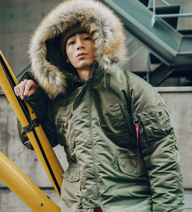 ALPHA INDUSTRIES N-3B ミリタリーフライトジャケット - アウター