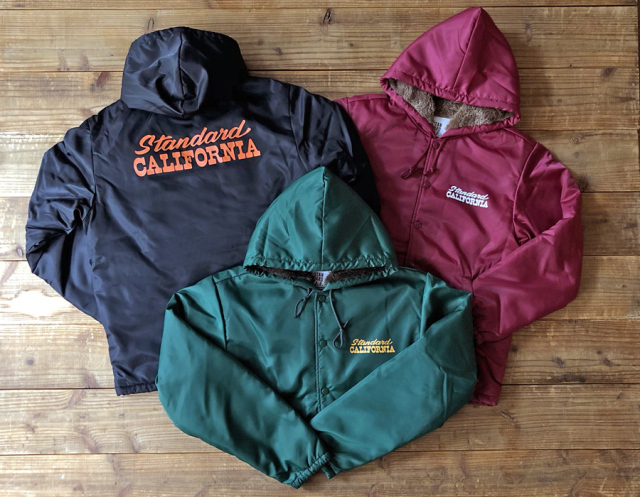 【送料無料】STANDARD CALIFORNIA HOOD COACH JACKET GREEN