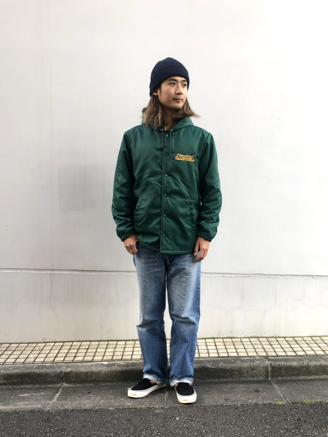 【送料無料】STANDARD CALIFORNIA HOOD COACH JACKET GREEN