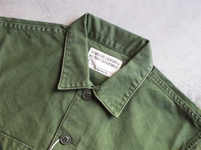 スタンダードカリフォルニア ヴィンテージウォッシュ ファティーグシャツ カーキ 通販 アメカジ 札幌 スタンダードカリフォルニア ファティーグ