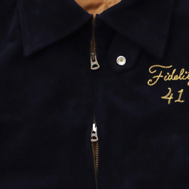 FIDELITY ボストン刺繍 コーデュロイ スタジャン FIDELITY ボストン刺繍 コーデュロイ スタジャン