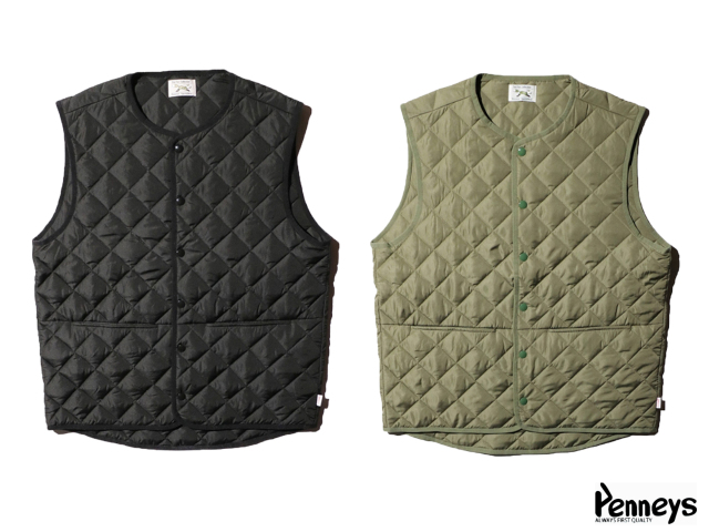 通販 アメカジ 札幌 ペニーズ スタンダード キルト ベスト